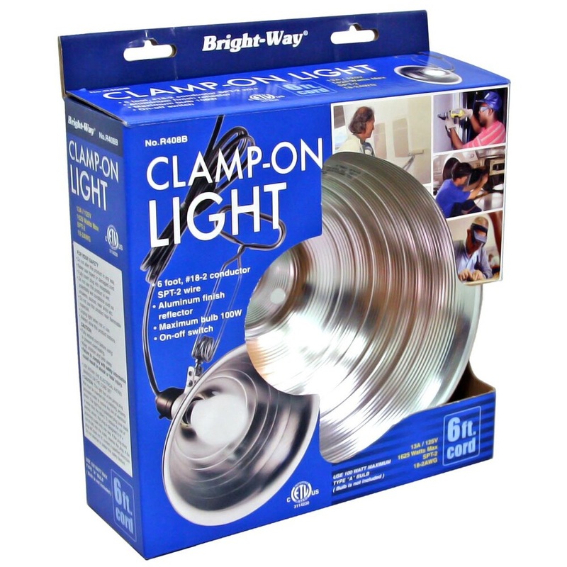Bright Way R408B 8.5" Aluminum Clamp On Light
