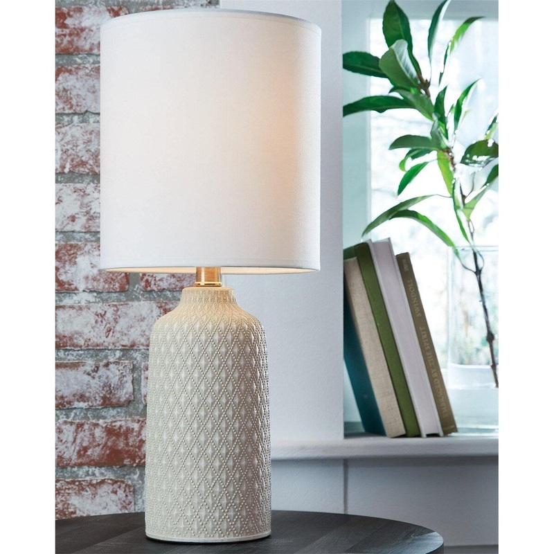Grey Contemporary Table Lamp, Except Light Bulb