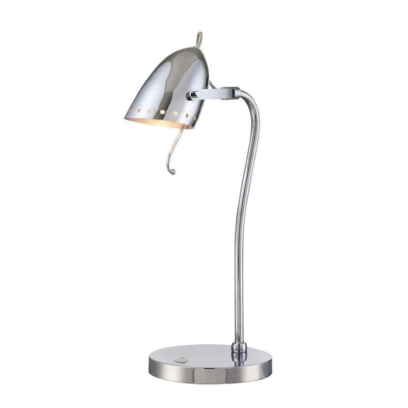 Kanoni Chrome Finish Desk Lamp