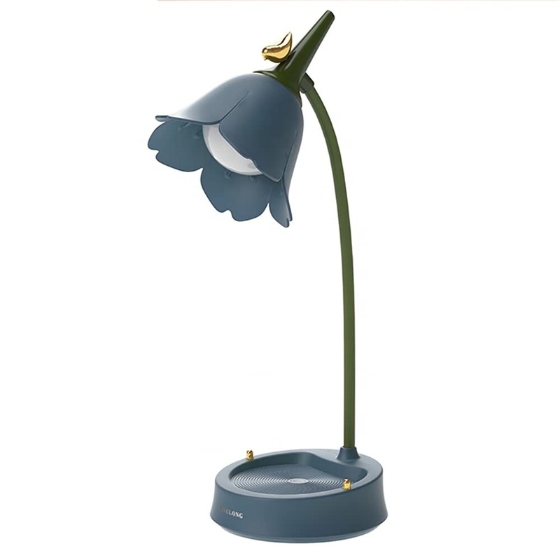 LED Desk Lamp Cordless Table Light Adjustable Gooseneck Dimmable Touch Rechargeable Battery Eye-Caring Night Light for Kids