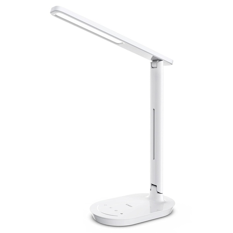 LED Desk Lamp, Dimmable Eye-Protecting Table Lamps with Night Light, USB Charging Port, 4 Color Temperature Modes