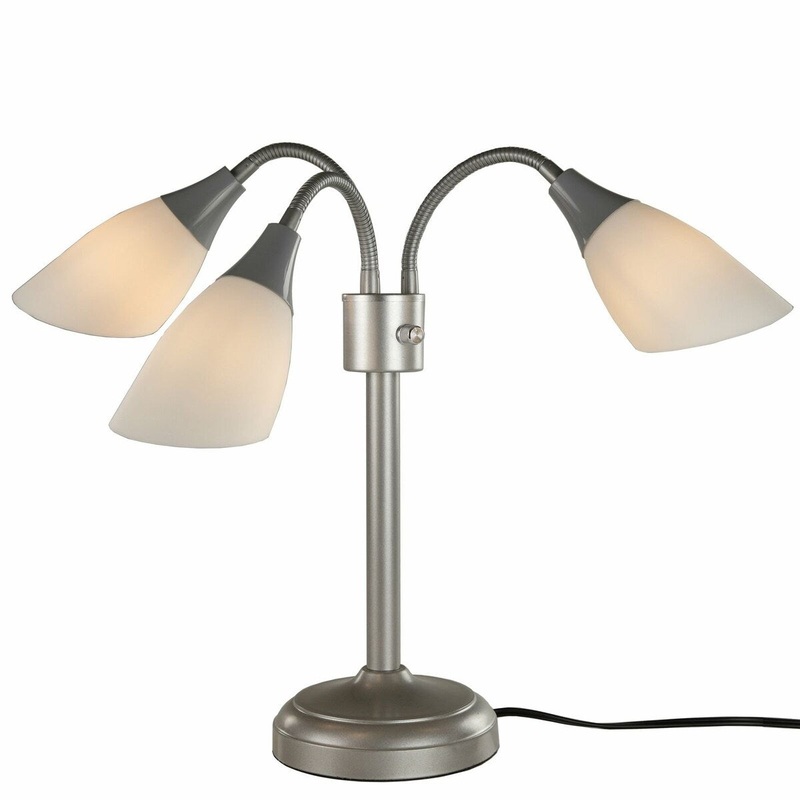 Medusa Multi Head Standing Lamp with 3 Positionable Shades - Measures: L:28.25 in. x W:28.25 in. x H:28.2 in.