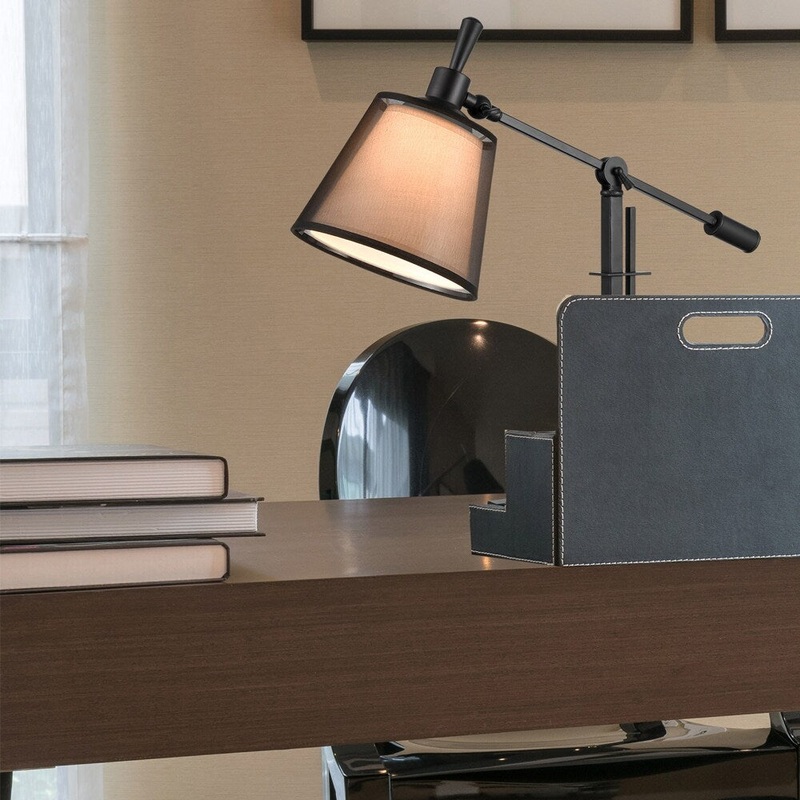 Blendon LED Directional Pivot Desk Lamp - Bronze - Small