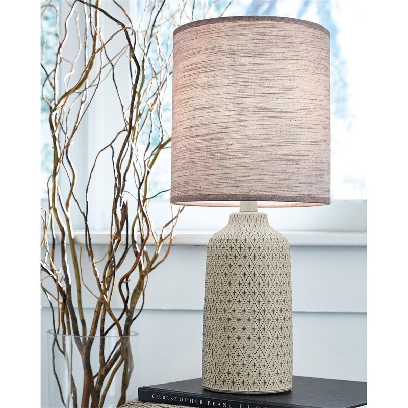 Brown Contemporary Table Lamp, Except Light Bulb