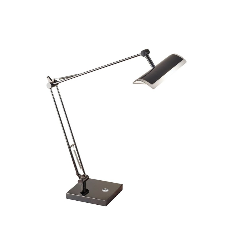 Clerk LED Desk Lamp- Black Nickel