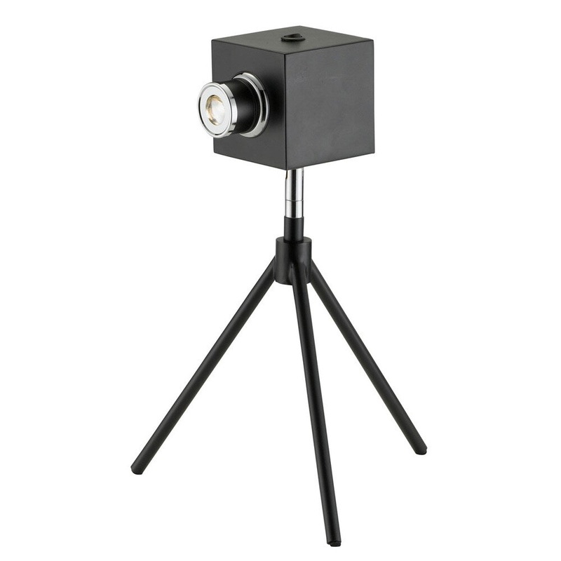 Click Matte Black Metal 1-light LED Desk Lamp