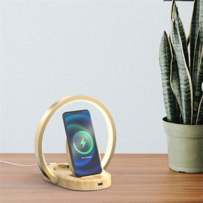 LED Desk Lamp Table Lamp with 15W Wireless Charger for Mobile Phone