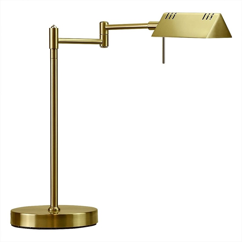 LED Pharmacy Table Lamp, Full Range Dimming, 12W LED, 360 Degree Swing Arms, Desk, Reading, Craft, Work Lamp, ETL Tested