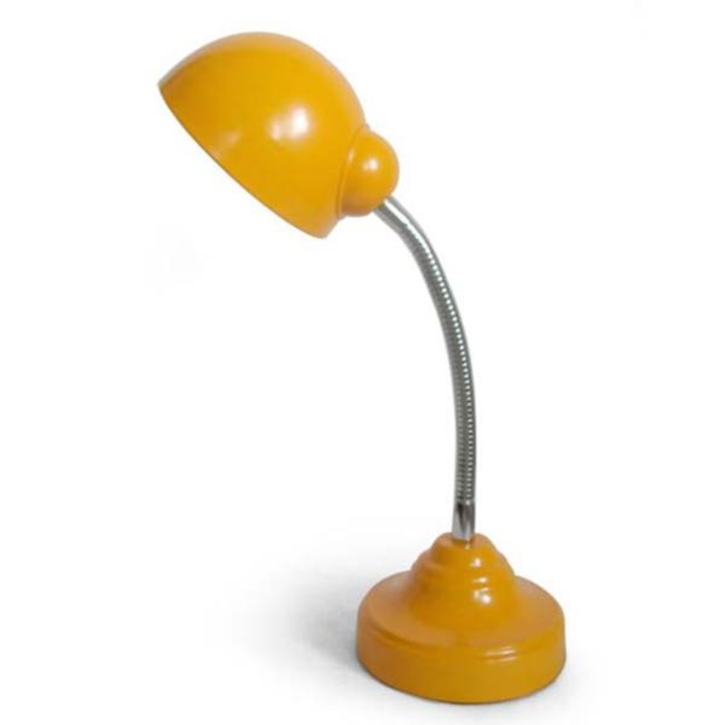 Orange 16-inch Metal Desk Lamp