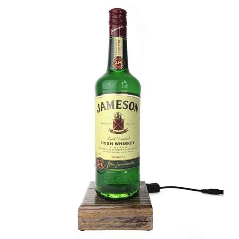 Reclaimed Single Malt Scotch Bottle Liquid Desk Lamp - Jameson Irish Whiskey