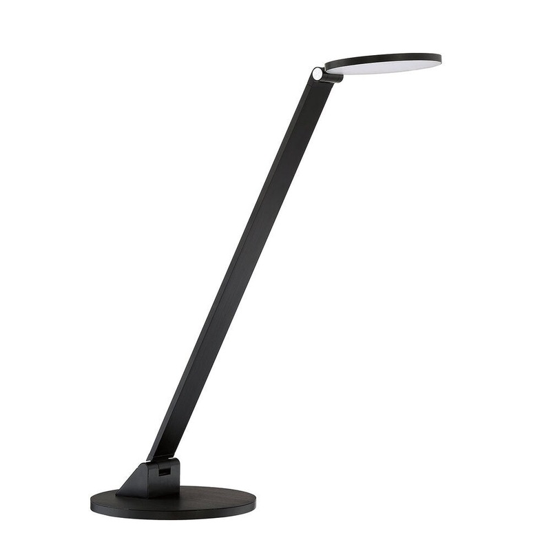 Roundo Series Black LED Desk Lamp