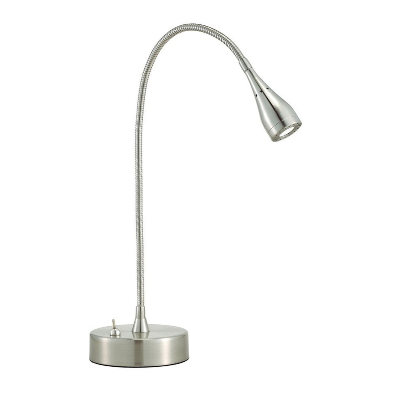 Seek 1-light Desk Lamp in Satin Steel