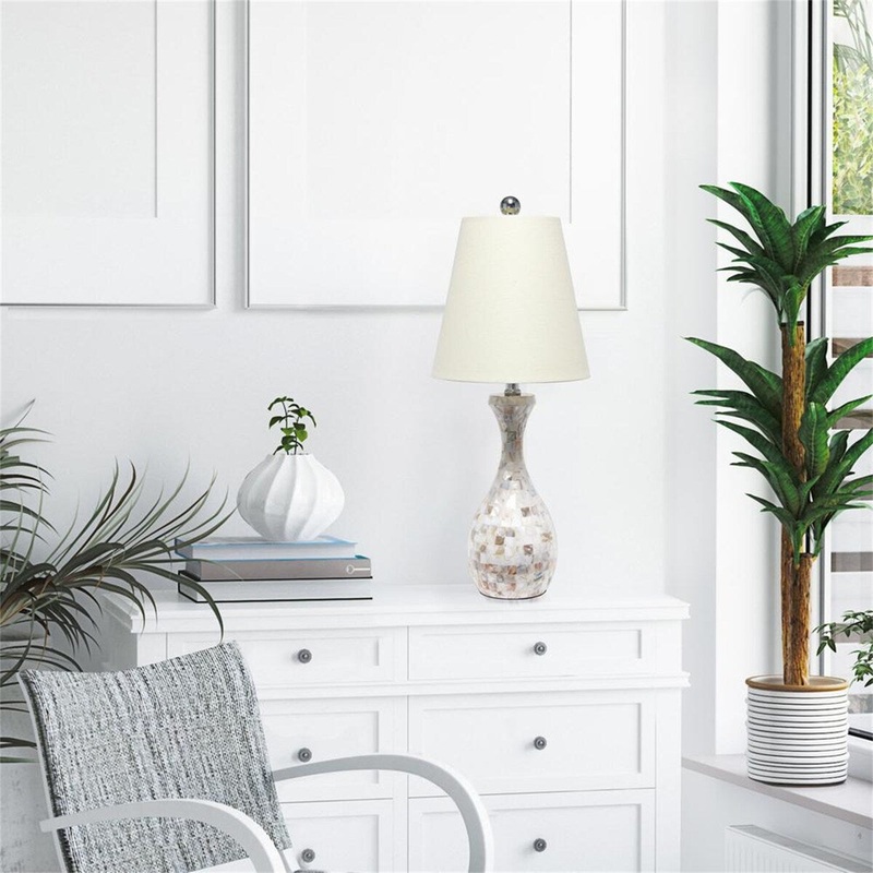 Look Table Lamp with Cream Fabric Shade