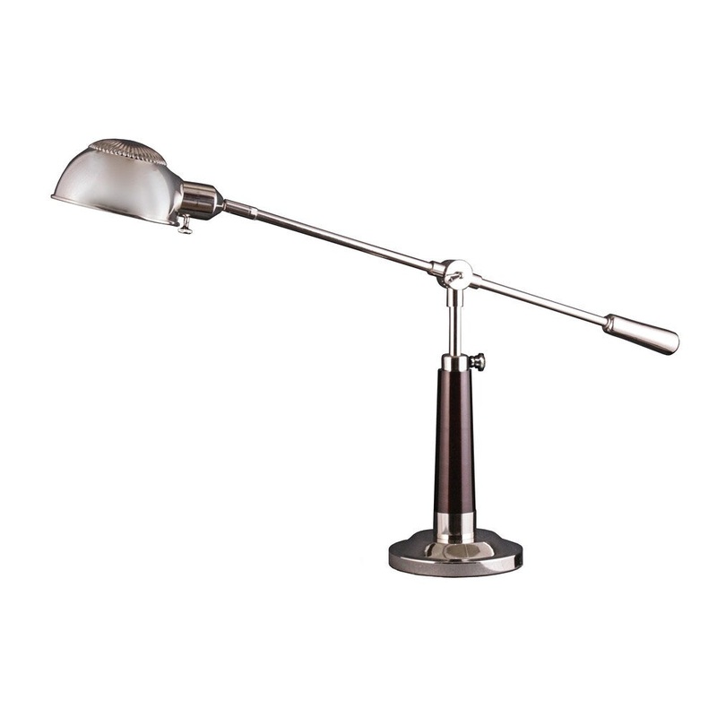 Mr. Lamp and Shade #QT-6989 22 to 27-inch Polished Nickel Metal Table/ Desk Lamp
