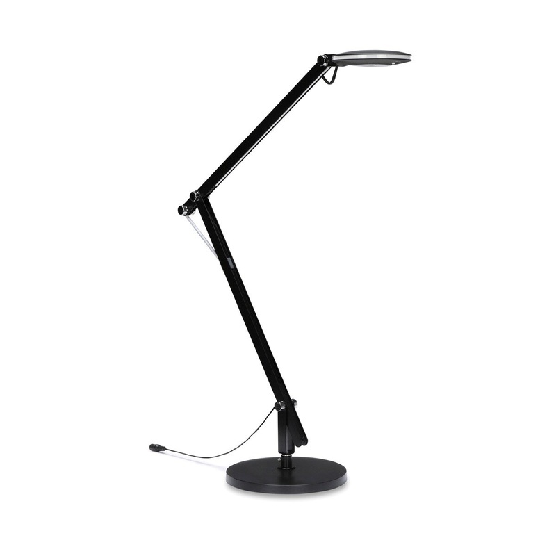 OFM 4020-BLK LED Desk Lamp with 3-in-1 Desk, Clamp and Wall Mount, Black