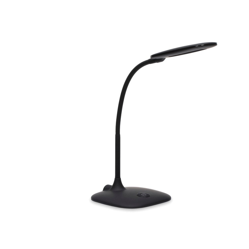 OFM ESS-9003-BLK Essentials LED Desk Lamp with Touch Control, Black