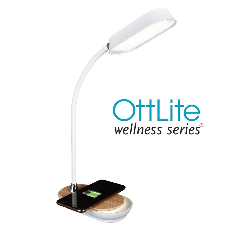 OttLite Inspire LED Desk Lamp with Wireless Charging