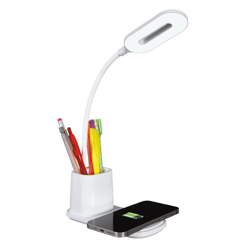 OttLite Organizer LED Desk Lamp with Wireless Charging