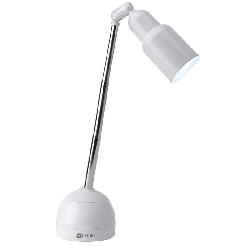 OttLite Telescoping Lamp, White