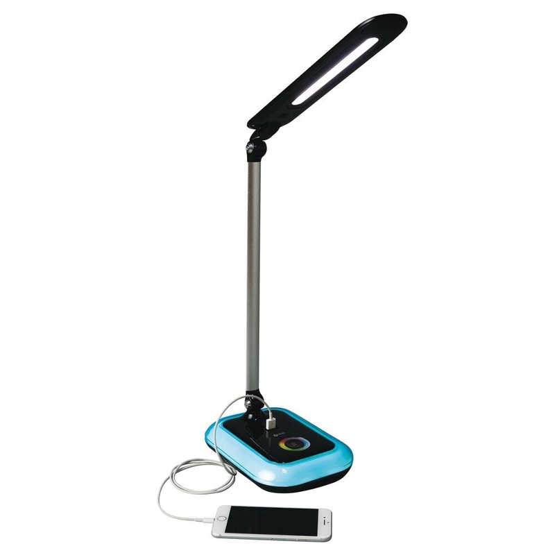 OttLite Wellness Series Glow LED Desk Lamp with Color Changing Base
