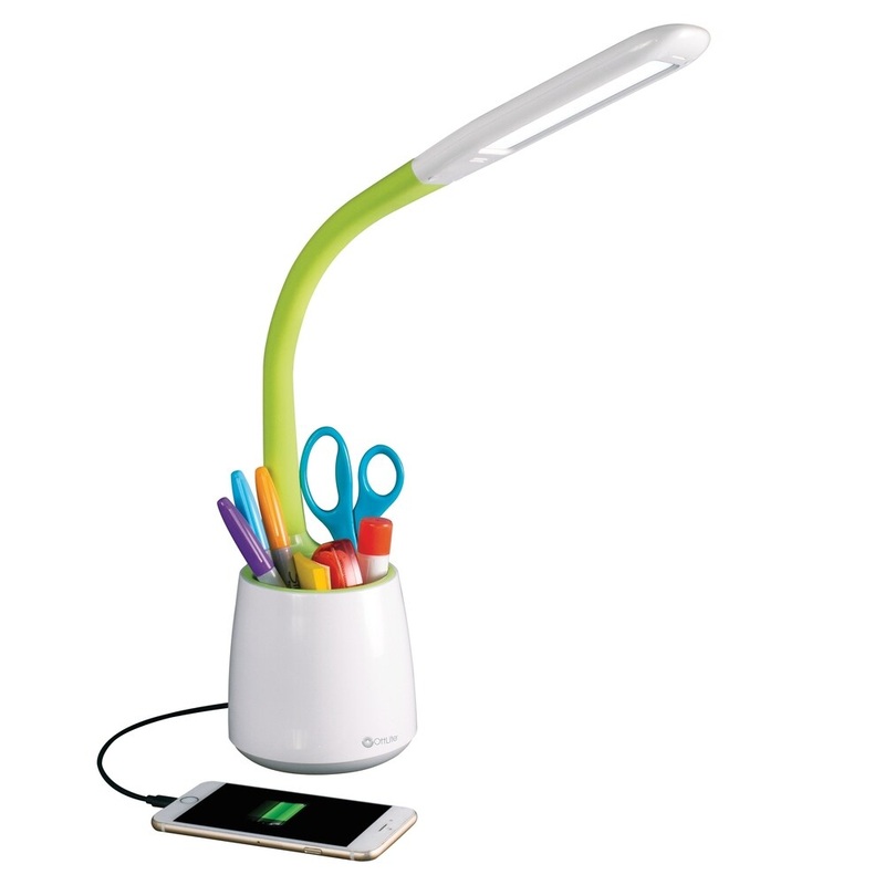 OttLite Wellness Series Organize LED Desk Lamp