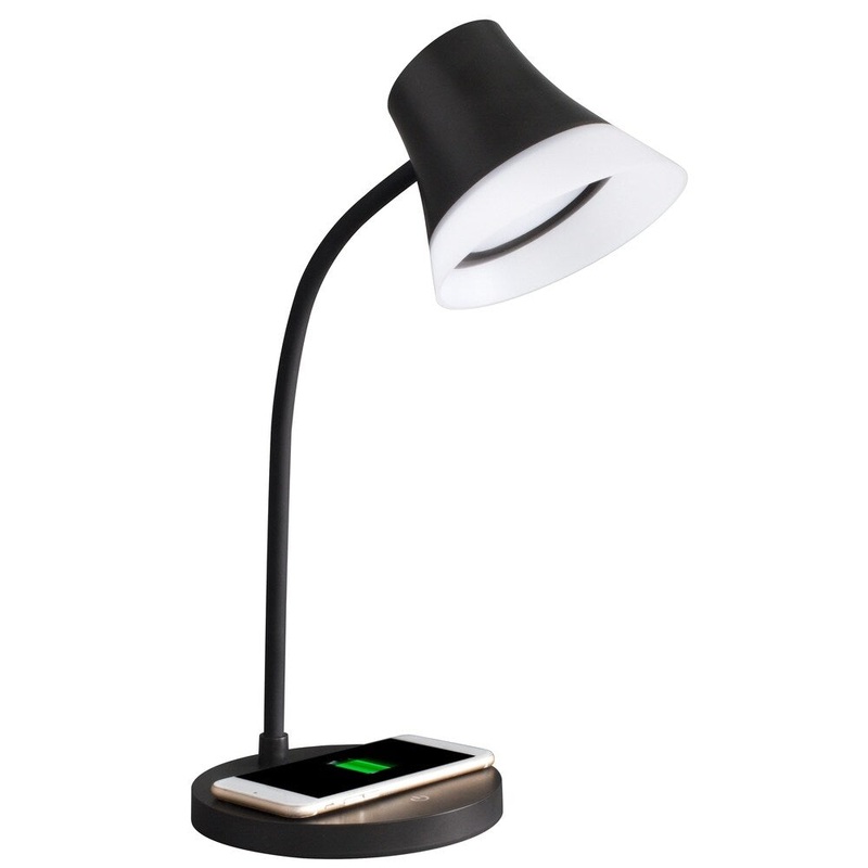 OttLite Wellness Series Shine LED Desk Lamp with Wireless Charging