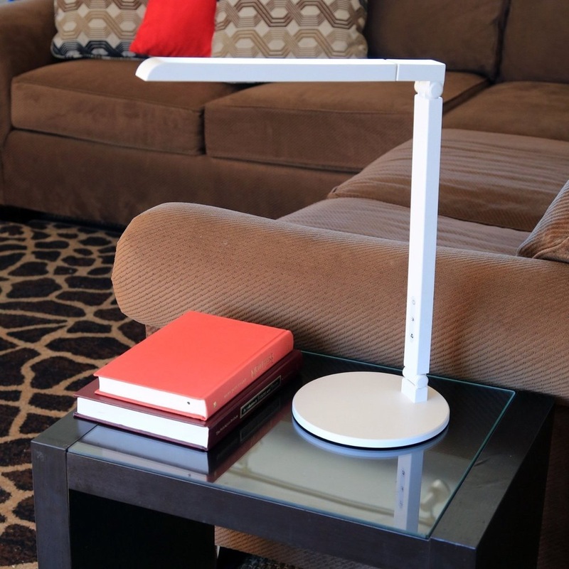 Seville Classics Dimmable LED Desk Lamp with Touch Sensitive Controls (5 Brightness Levels, 5 Colors)