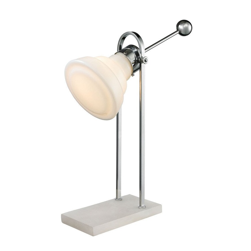 Dimond Adjus Vintage Ball Handle Polished Nickel Desk Lamp