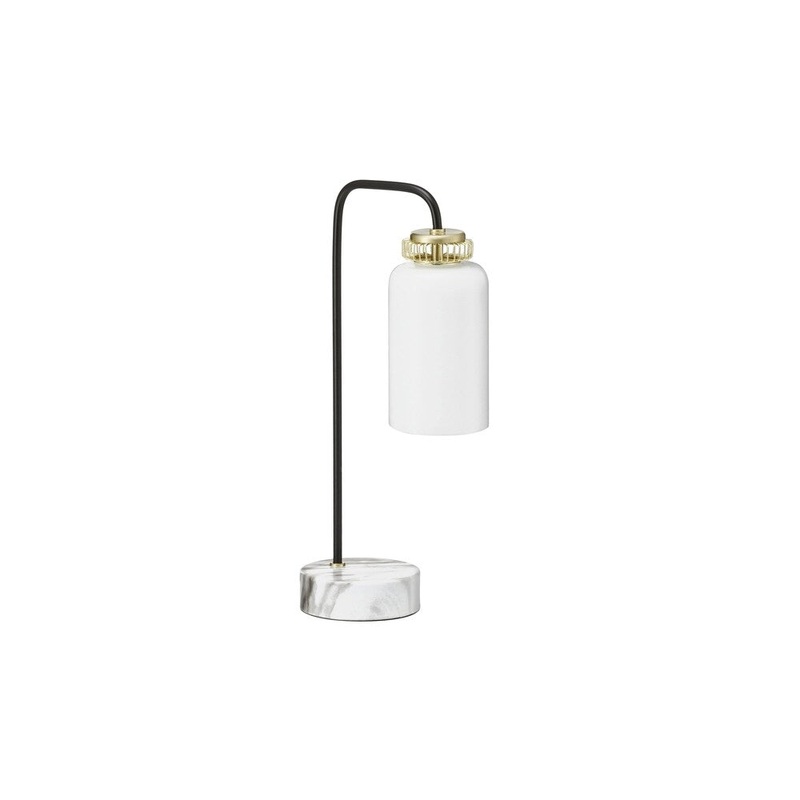Euro Style Collection Geneva 14 Inch Height Marble Base Desk Lamp