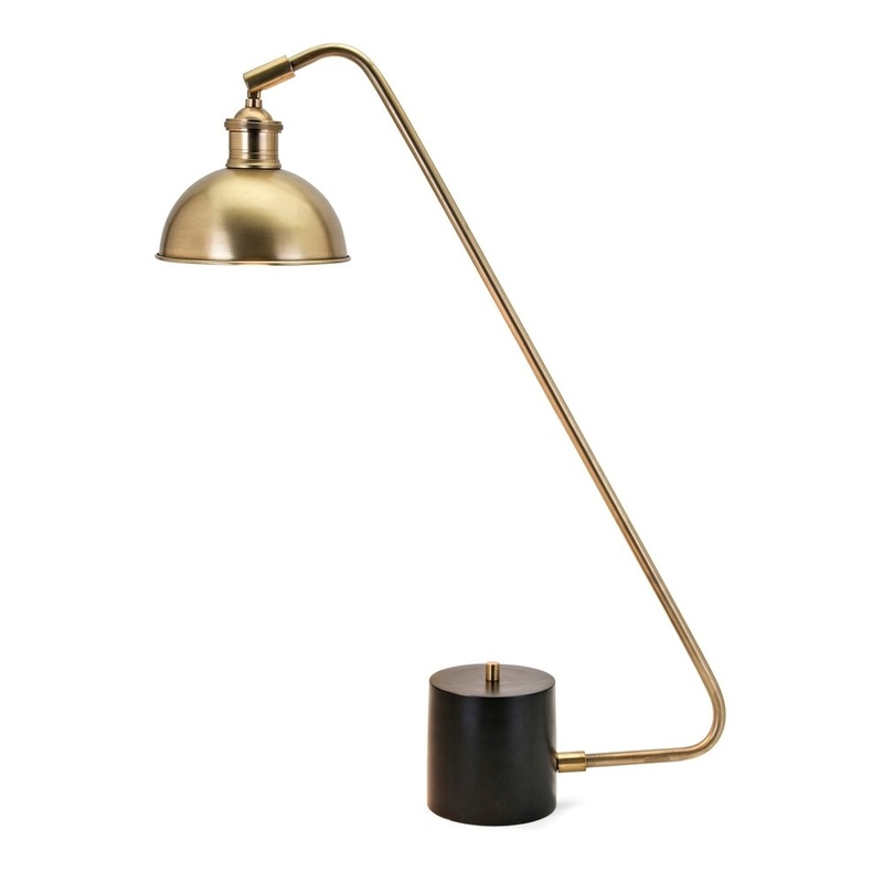 Gold and Black Maddox Task Lamp
