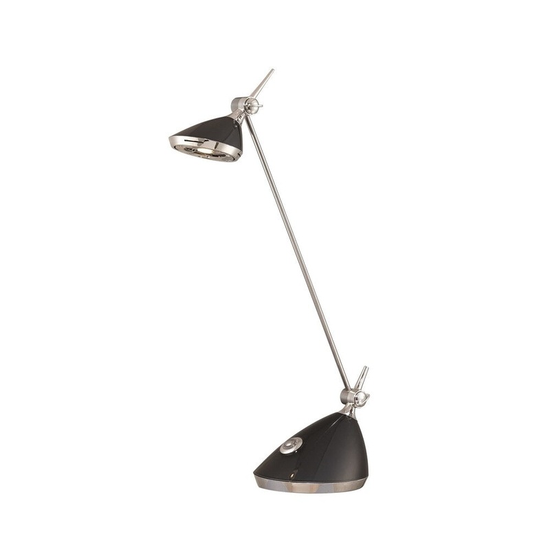 Lite Source Geonna LED Desk Lamp, Black