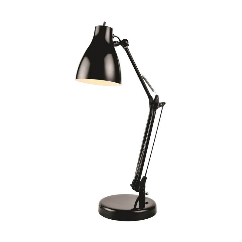Lite Source Karolina Desk Lamp, Black