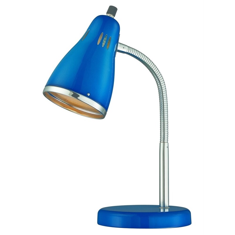 Lite Source Kris Desk Lamp, Blue