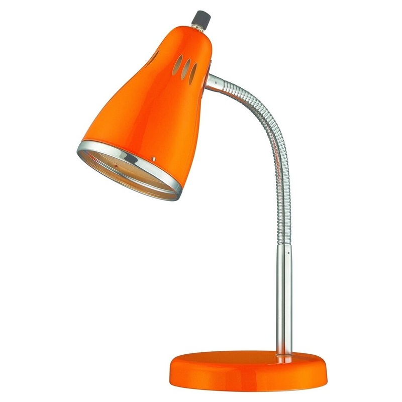 Lite Source Kris Desk Lamp, Orange