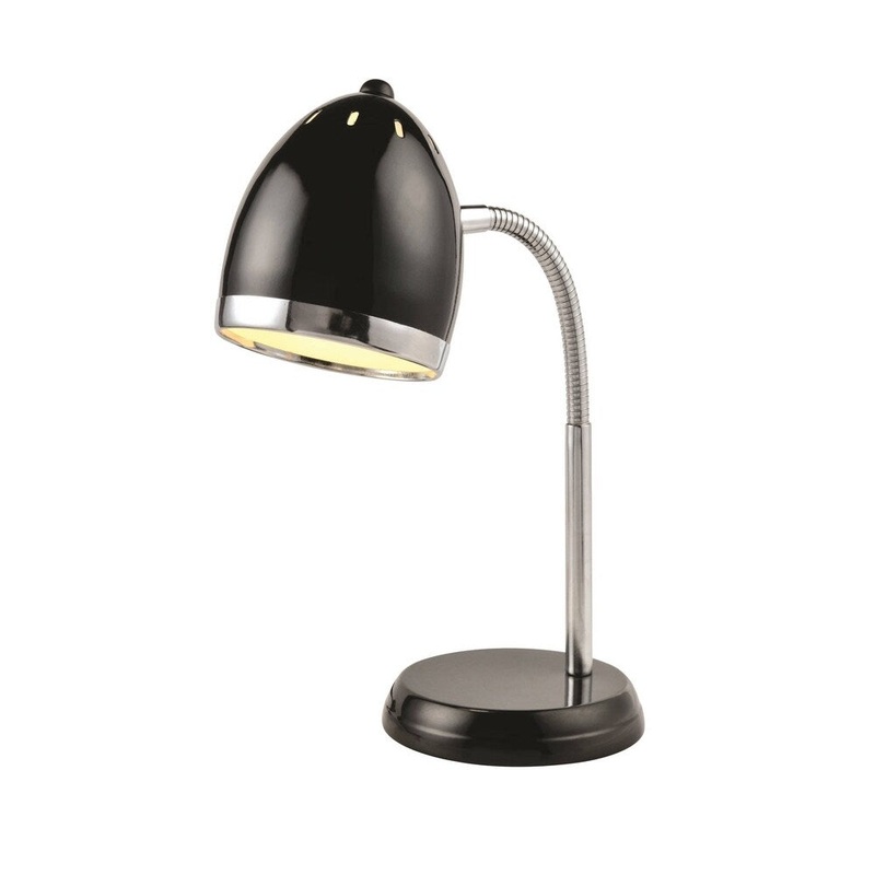 Lite Source Zachary Desk Lamp, Black