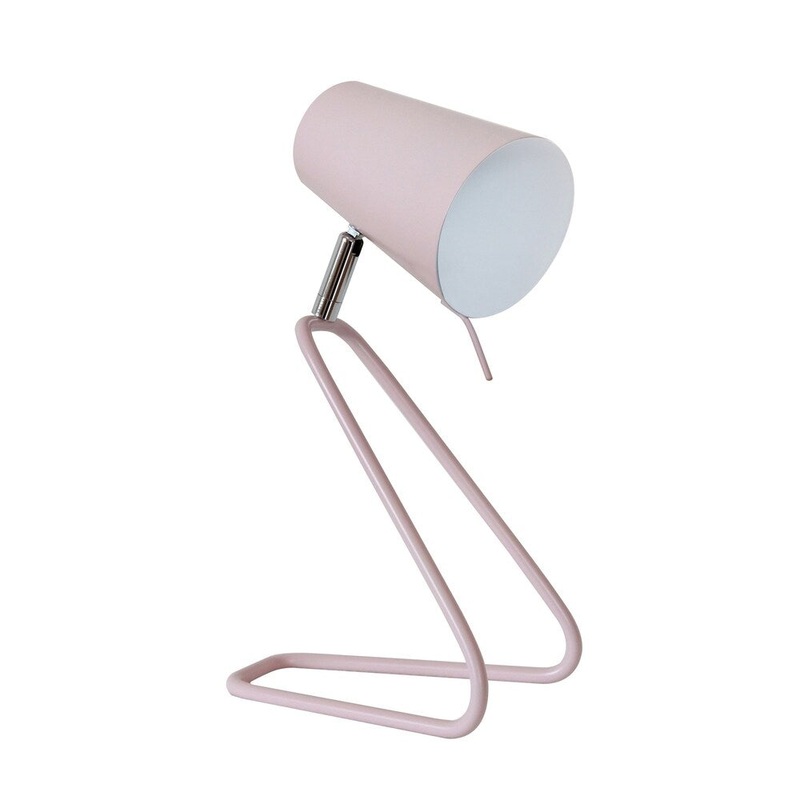 Metal 12" Kneeling Table Lamp,Pink