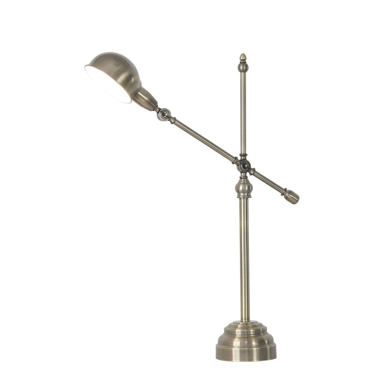 Metal 32" Articulated Task Lamp, Brushed Gold