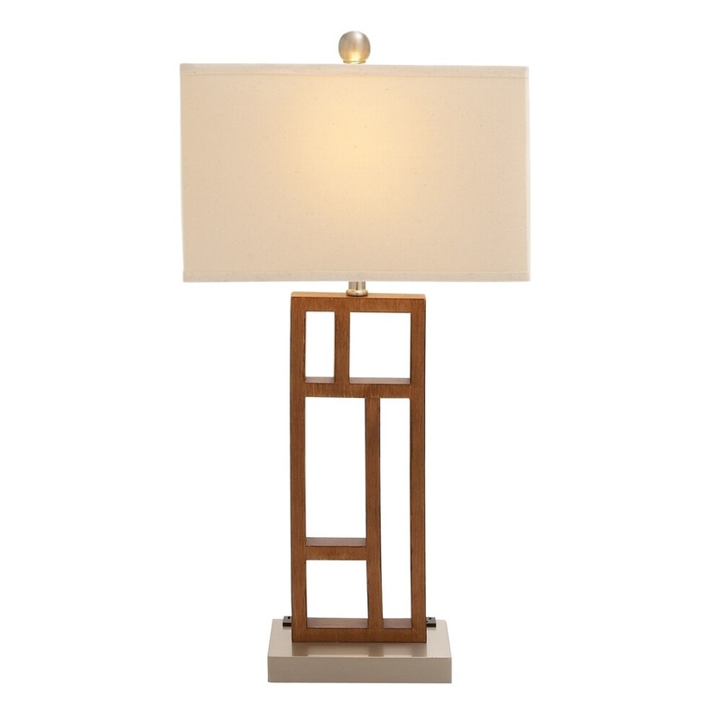 Modern 32 inch Wood and Stainless Steel Task Desk Lamp by Studio 351
