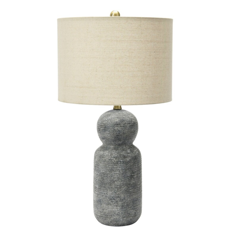 Round Stoneware Desk Lamp