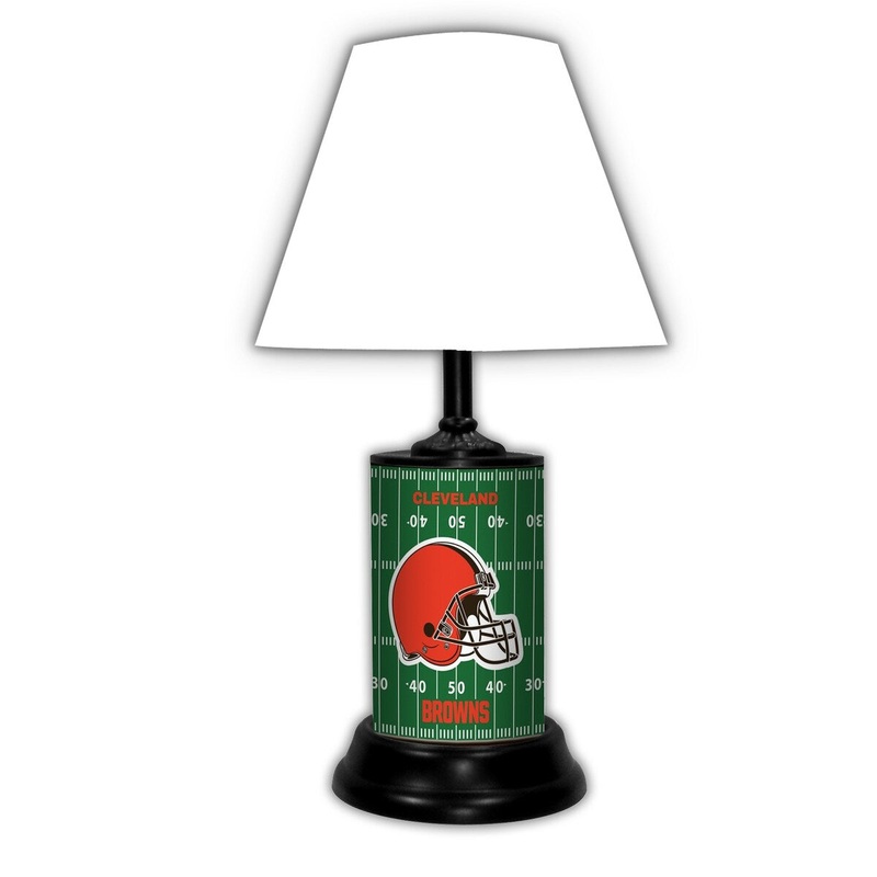 Cleveland Browns Field Lamp-Wt - Cleveland Browns