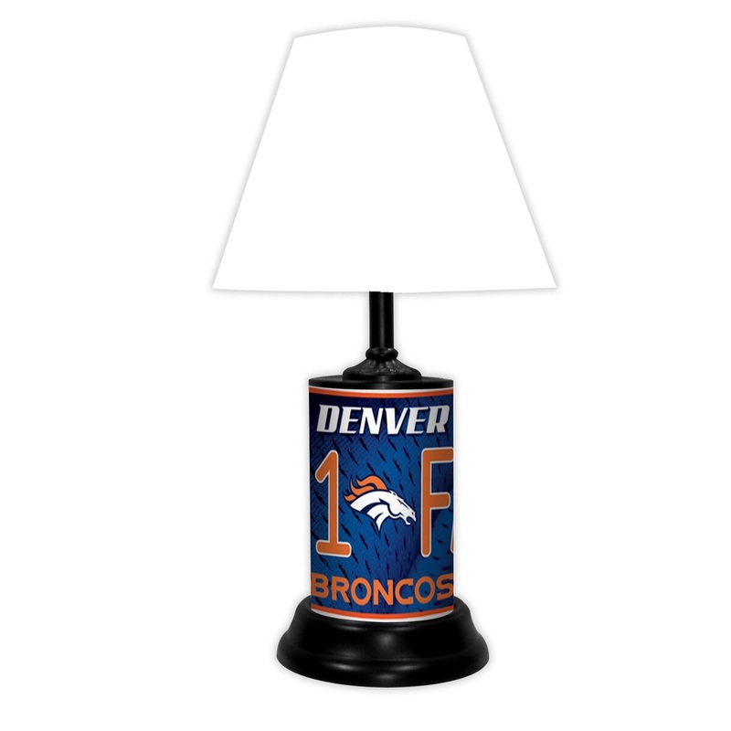 Denver Broncos Lamp-Wt - Denver Broncos