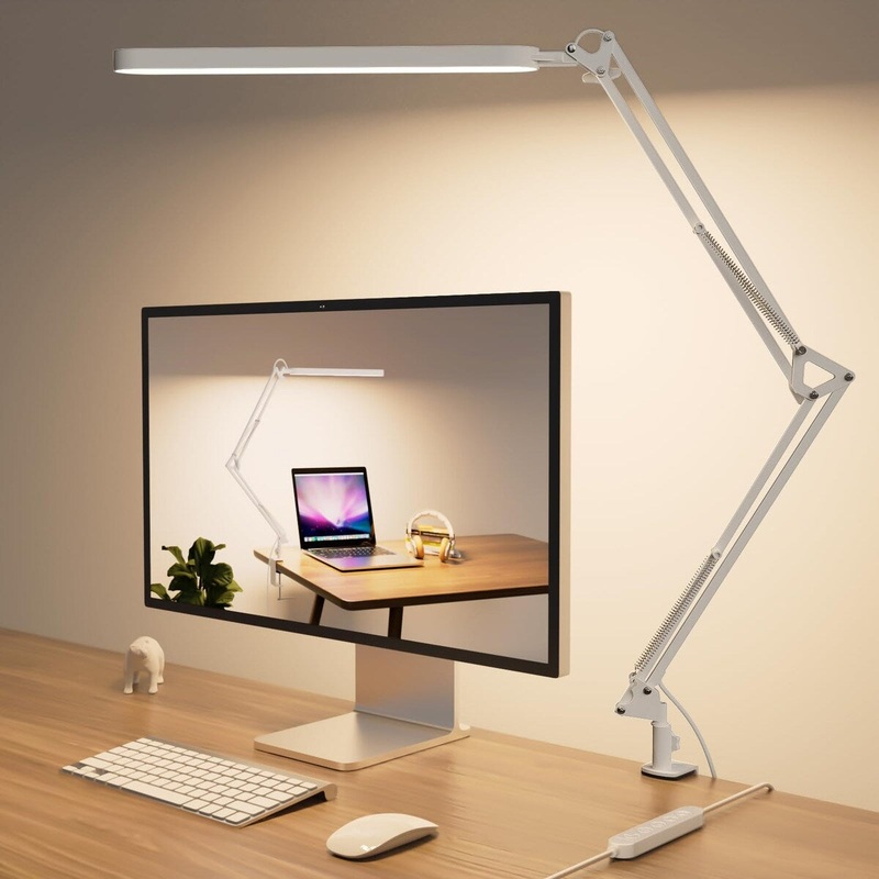 Desk Lamp for Home Office - 33" LED Desk Light - Touch Control - 5 Color Modes X 11 Brightness Levels - 1300ML