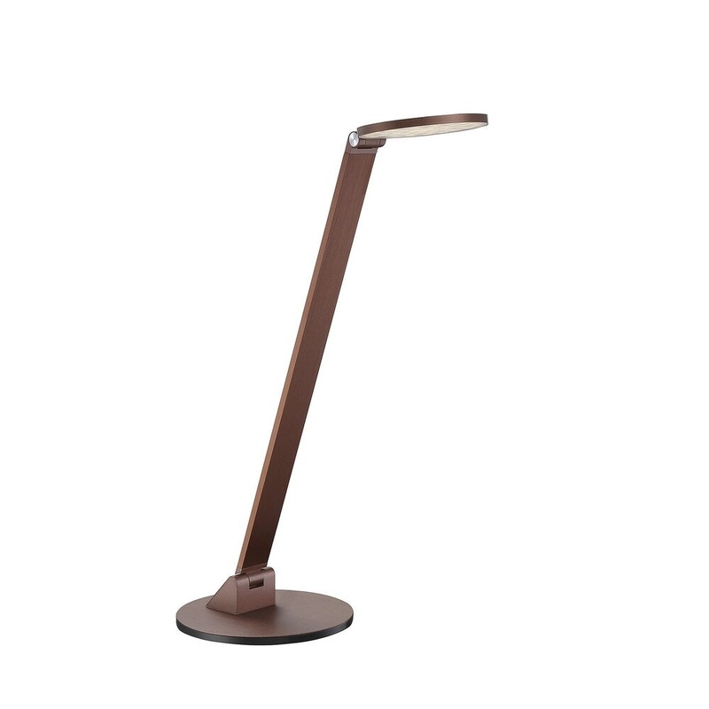 Fusion LED Task Lamp with Dimmer Rose Gold Bronze