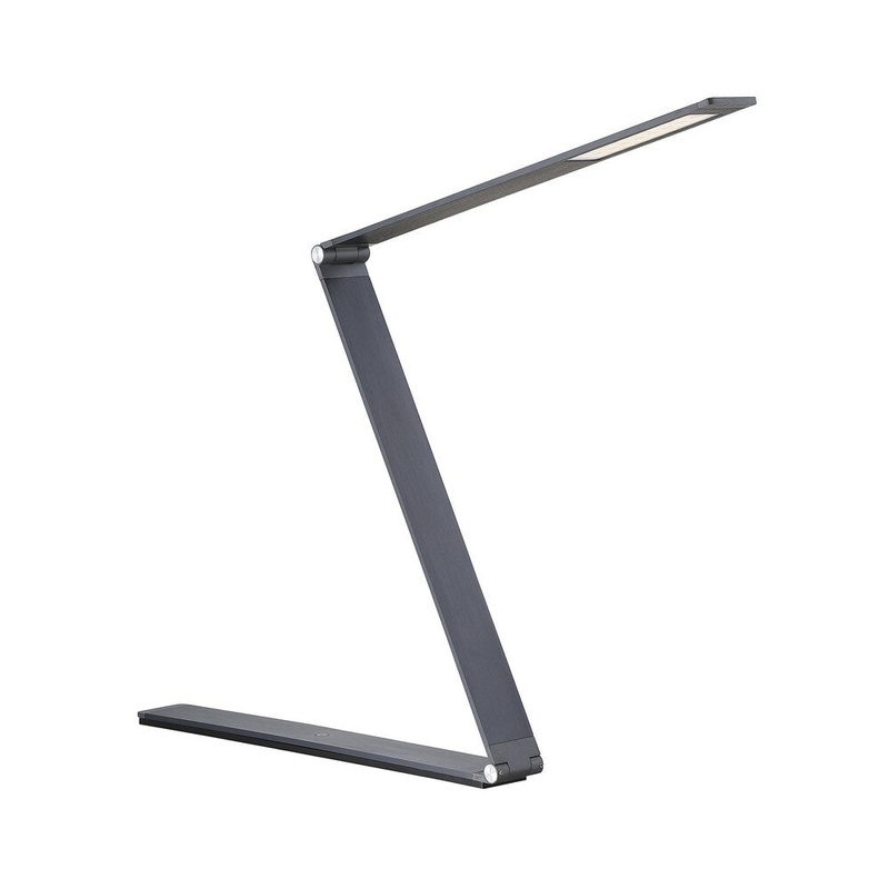 Fusion Z LED Task Lamp with Dimmer Blue Gray