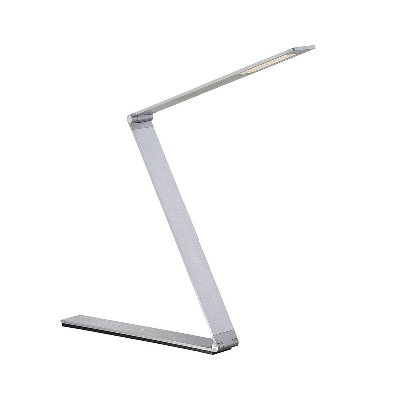 Fusion Z LED Task Lamp with Dimmer Naturaul Aluminum