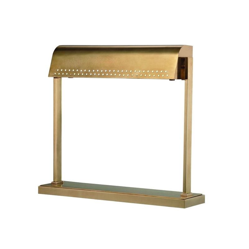 Hudson Valley Garfield LED Aged Brass Desk Lamp