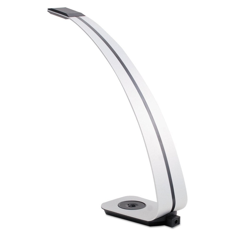 Ledu Curved Aluminum LED Desk Lamp 3-Watt 11-1/2-inch High