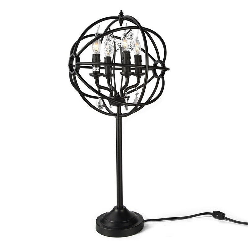 LNC 4-Light Orb Desk Lamps Sphere Bedside Table Lamp