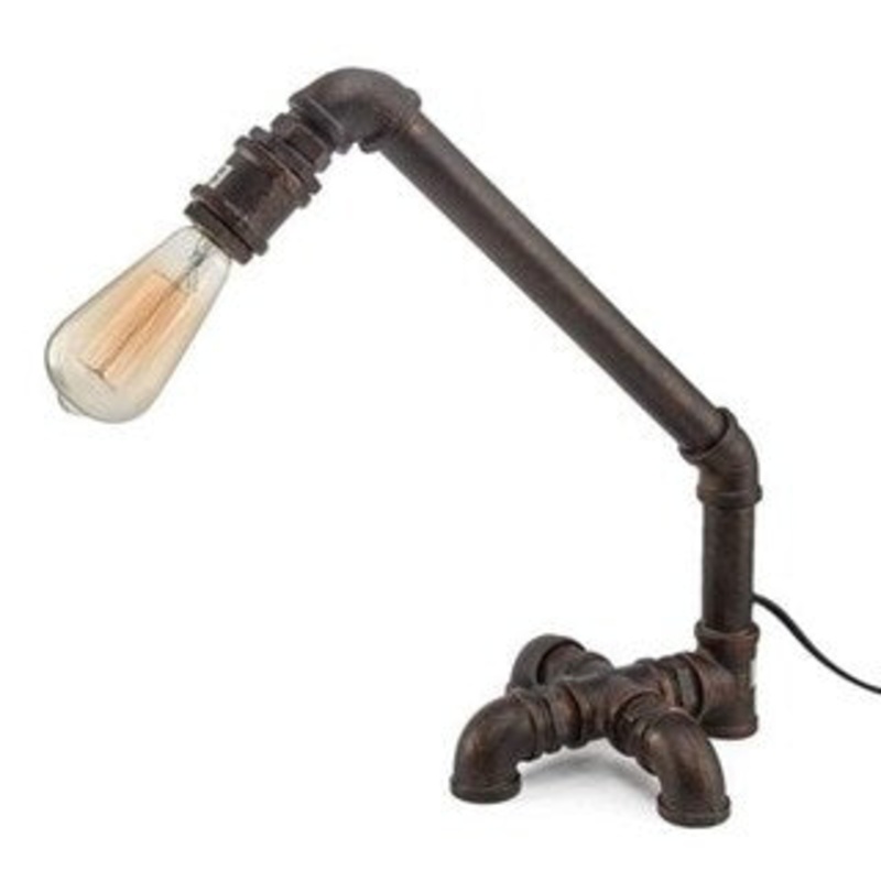 LNC Rust Table Lamps Desk Lamps for Bedroom Industrial Table Lamps for Living Room