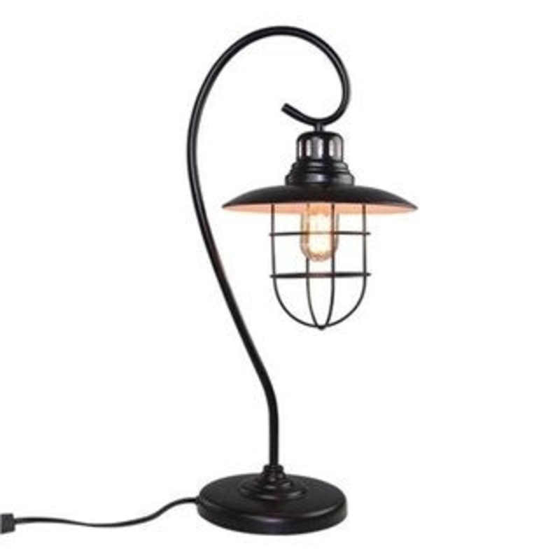 LNC Table Lamp Black Desk Lamp for Living Room
